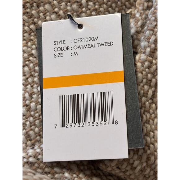 Gallery New York Oatmeal Tweed Coat Button Front Medium NWT - Picture 9 of 9